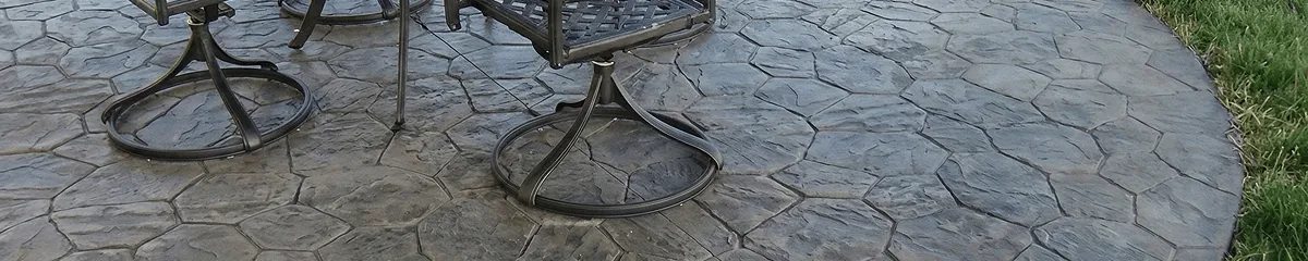 Garden relaxation area with professionally installed stone flooring in Cleveland OH
